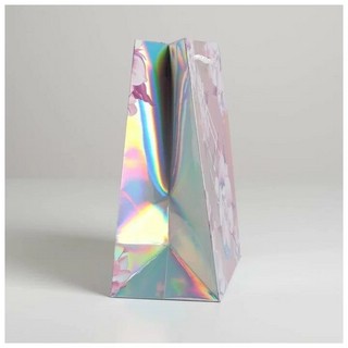Пакет подарочный голографический «Сияй», 18 x 23 x 10 см 2