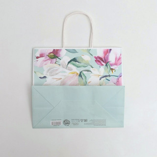 Пакет подарочный крафтовый «Present», 25 x 22 x 12 см 4