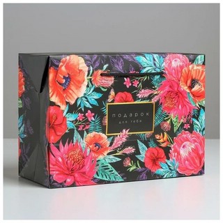 Пакет-коробка «От всей души», 28 х 20 х13 см