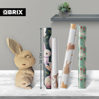 Картонный конструктор 3D-пазл QBRIX Ушастая парочка 9