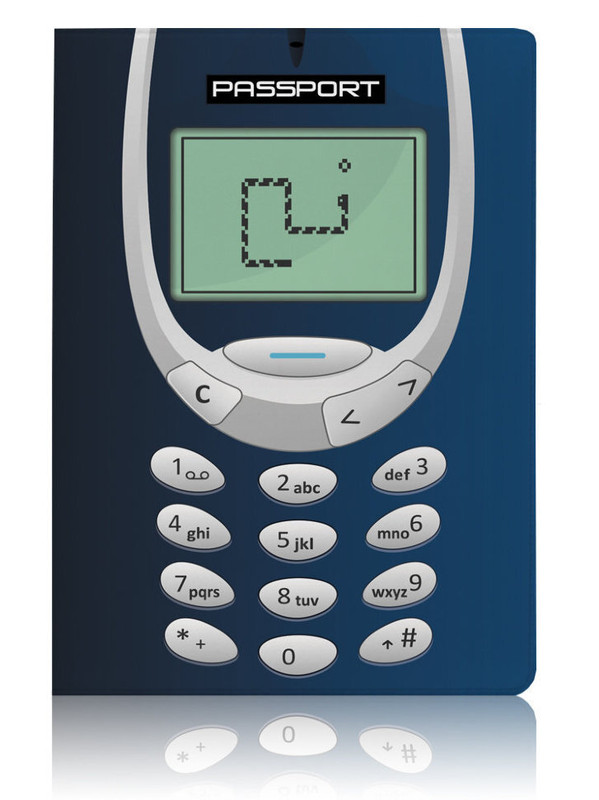 Обложка для паспорта унисекс 3310 синяя