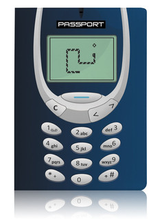 Обложка для паспорта унисекс 3310 синяя