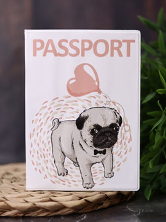 Обложка для паспорта 'Mops'