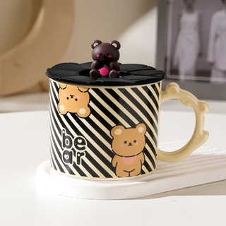 Кружка «Cute little bear», черный, 360 мл