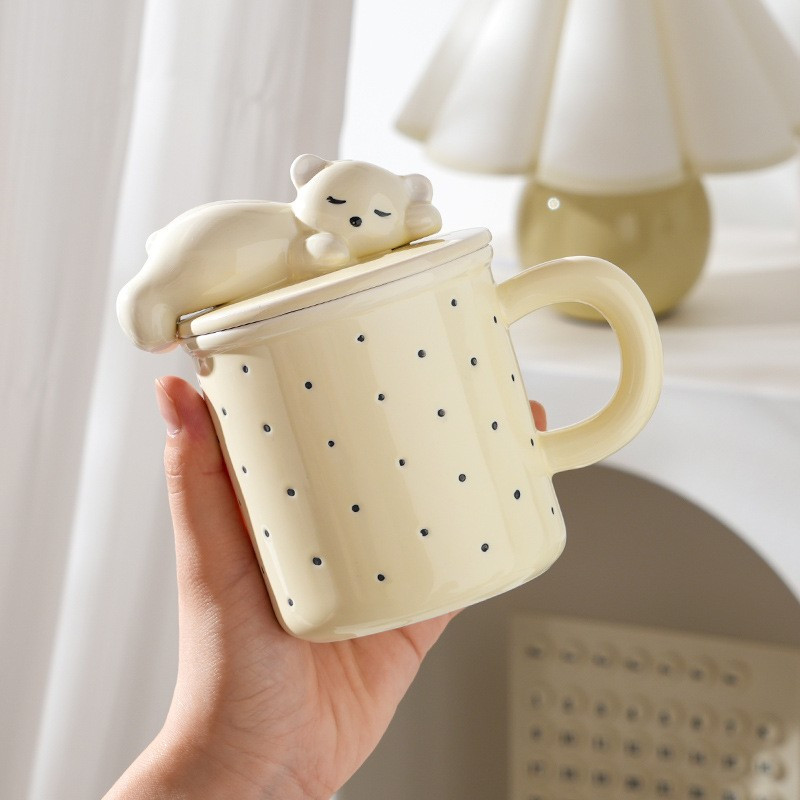 Кружка «Wake up the bear», желтый, 400 мл