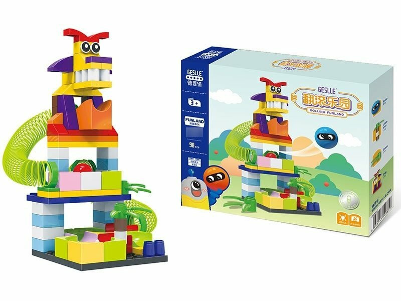 Конструктор-лабиринт Zhorya Яркие горки, 98 деталей