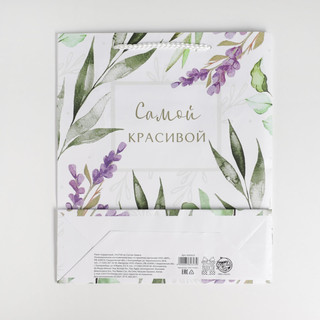 Пакет ламинированный «Best wishes», ML 21 х 25 х 8 см 4