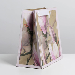 Пакет крафтовый квадратный «Love», 22 x 22 x 11 см 3