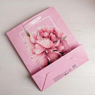 Пакет ламинированный вертикальный «Пион», М 26 x 30 x 9 см 4