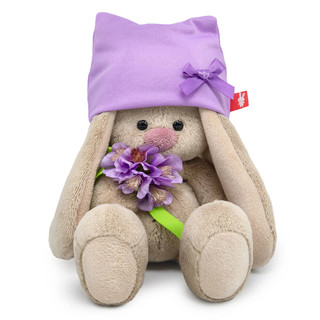 Зайка Ми в шапочке и с букетом, 15 см, артикул SidX-627