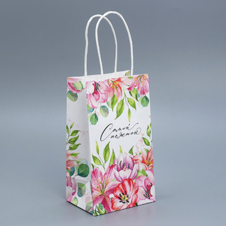 Пакет крафтовый «Самой нежной», 12 x 21 x 9 см