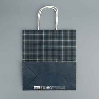 Пакет подарочный крафтовый «Клетка», 22 х 25 х 12 см 7