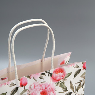 Пакет подарочный крафтовый «Самого прекрасного», цветы, 22 х 25 х 12 5