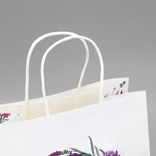 Пакет подарочный крафтовый «Счастья»,цветы, 22 х 25 х 12 см 5