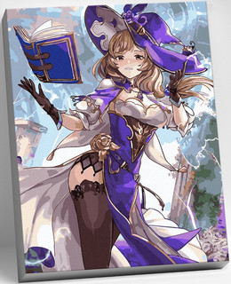 Картина по номерам 'Геншин: Лиза' (Genshin) 22 цвета, 30x40 см, Molly 1