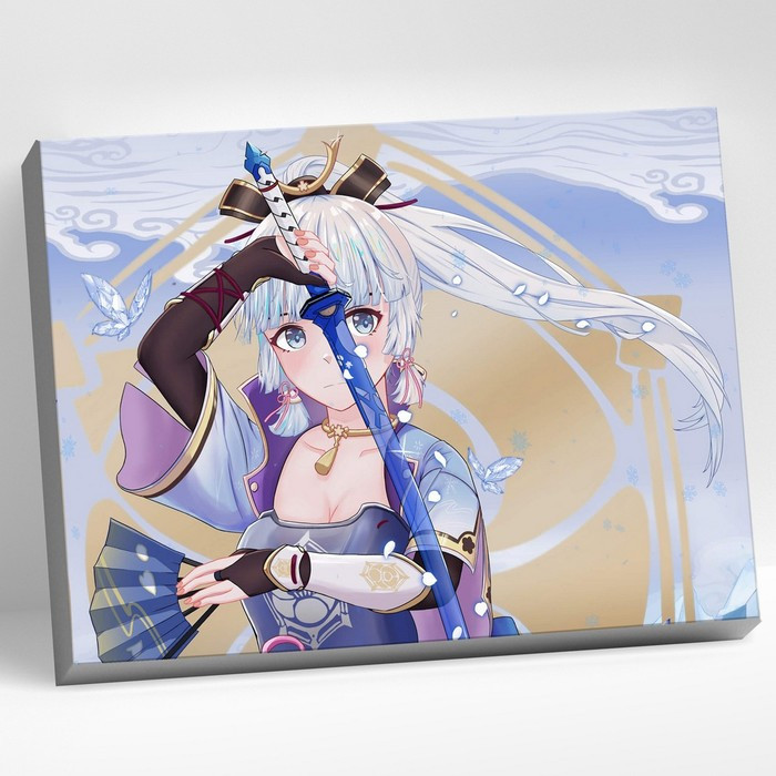 Картина по номерам 'Геншин Аяка' (Genshin) 23 цвета, 40х30 см, Molly