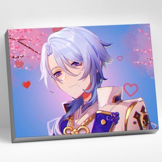 Картина по номерам 'Геншин Аято' (Genshin) 21 цвет, 40х30 см, Molly 1