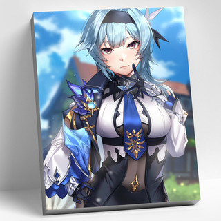 Картина по номерам 'Геншин Эола' (Genshin) 27 цветов, 30х40 см, Molly 1