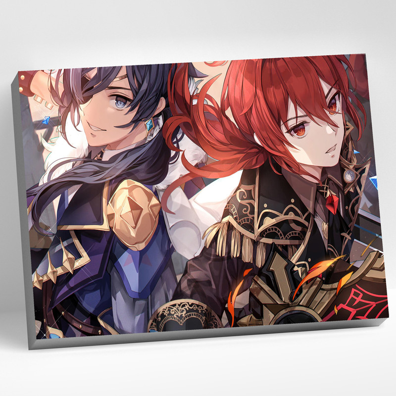 Картина по номерам 'Геншин Кэйа и Дилюк' 30х40 см, CHR0315