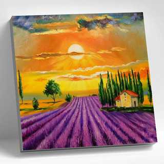 Картина по номерам 'Лавандовое поле' 20х20 см, Molly, артикул KH1173 1