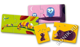 Набор дуо-пазлов Djeco «Мама и малыш», 12 шт 2