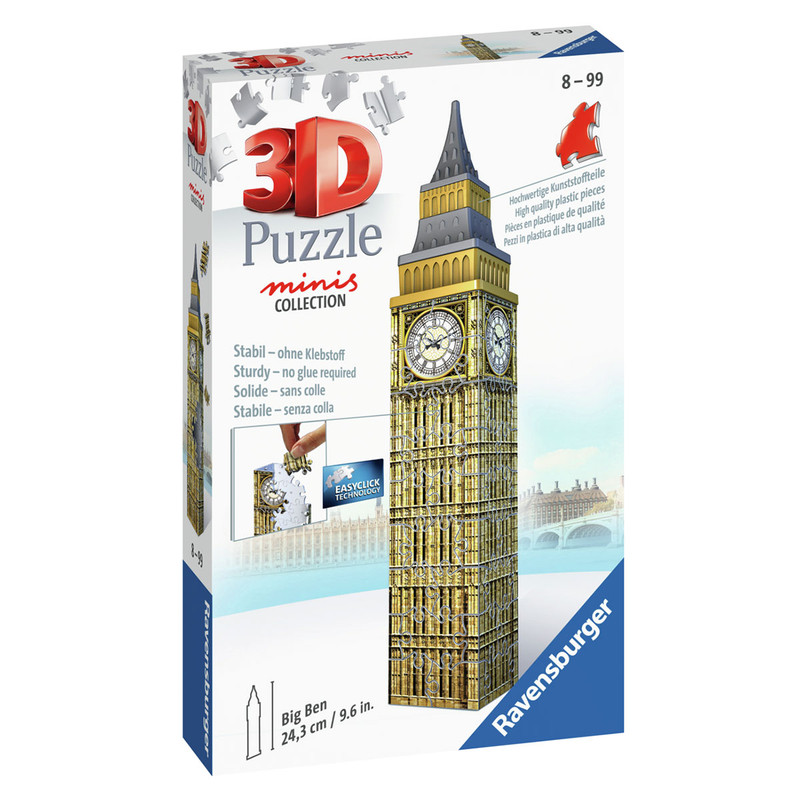 3D пазл Ravensburger «Биг-Бен» мини, 54 эл