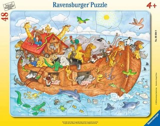 Пазл в рамке 'Великий Ноев ковчег' 48 деталей, Ravensburger 1