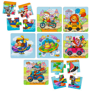 Весёлые гонки. IQ Пазл деревянный, 3+ 2