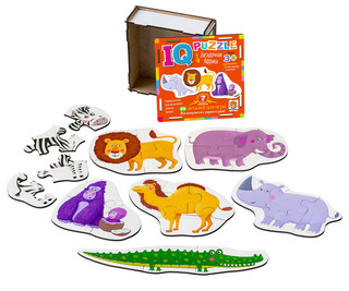 Загадочная Африка. IQ Пазл деревянный, 3+ 3