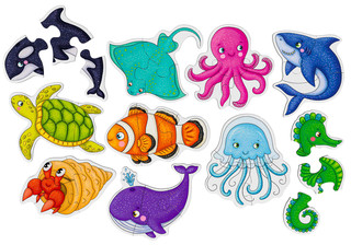 Морская сказка. IQ Пазл деревянный, 3+ 2