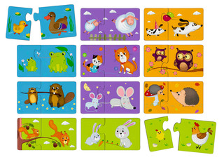 Чей это малыш? IQ Пазл деревянный, 2+ 2