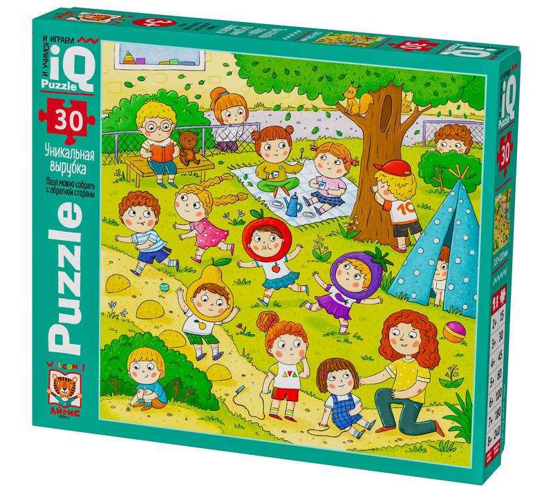 Весёлые малыши. IQ Пазл для малышей 30 элементов, 3+