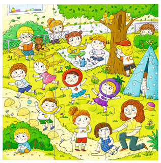 Весёлые малыши. IQ Пазл для малышей 30 элементов, 3+ 2