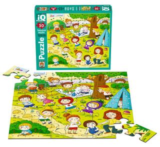 Весёлые малыши. IQ Пазл для малышей 30 элементов, 3+ 3