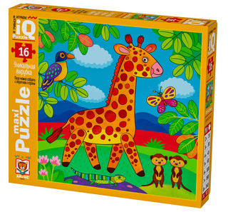 Жирафик Тоша. IQ Пазл МАКСИ, 16 элементов, 2+