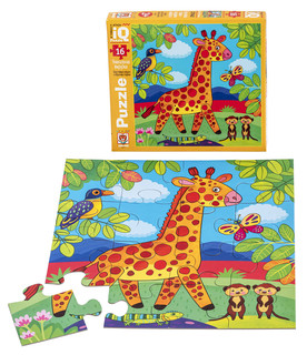 Жирафик Тоша. IQ Пазл МАКСИ, 16 элементов, 2+ 2