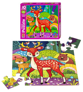 Олень в лесу. IQ Пазл МАКСИ, 25 элементов, 2+ 3
