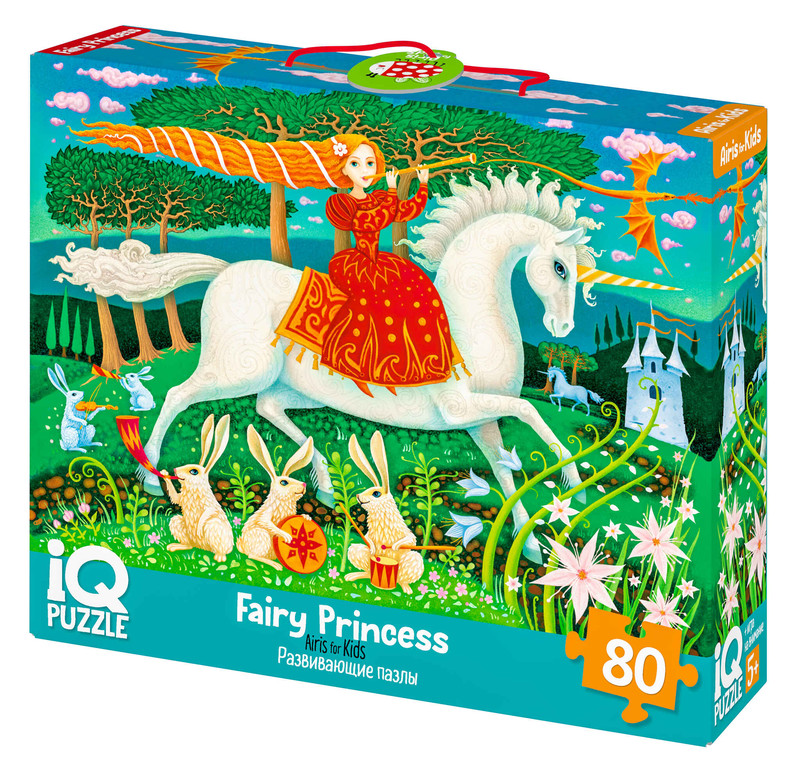 Сказочная принцесса. IQ Пазл с отличиями, 80 элементов