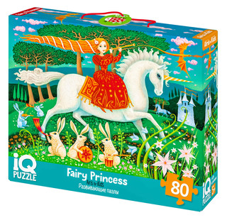 Сказочная принцесса. IQ Пазл с отличиями, 80 элементов