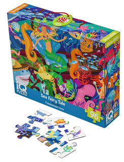 Морская сказка. IQ Пазл с развивающей игрой, 96 элементов, 6+ 2