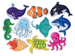 Вот такое море. Пазлы для самых маленьких, 2+ 2