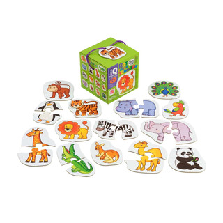 IQ-пазлы. Вот такой зоопарк: 14 пазлов, 28 деталей 2