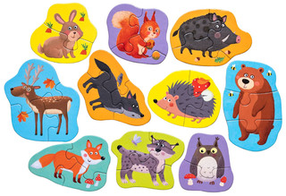 Вот такой лес. IQ пазл для самых маленьких, 2+ 2