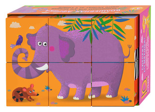 Волшебная Африка. Умные кубики  в поддончике, 6 штук