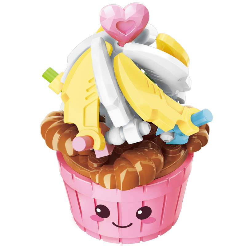 Конструктор Qman серия Build&Fun Cладости: Капкейк 31 деталь