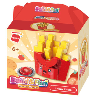 Конструктор Qman серия Build&Fun Ресторан быстрого питания: Картошка-фри в пакетике 45 деталей 2