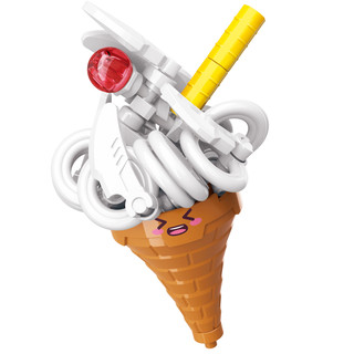 Конструктор Qman серия Build&Fun Ресторан быстрого питания: Мороженое в рожке