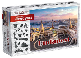 Пазл деревянный Citypuzzles Будапешт, 108 деталей