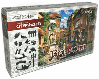 Пазл деревянный Citypuzzles Венеция, 104 детали