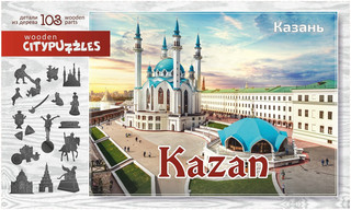Пазл Citypuzzles Казань, 103 детали, Нескучные игры, артикул 8295